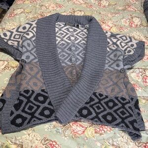 Outback Red poncho sweater